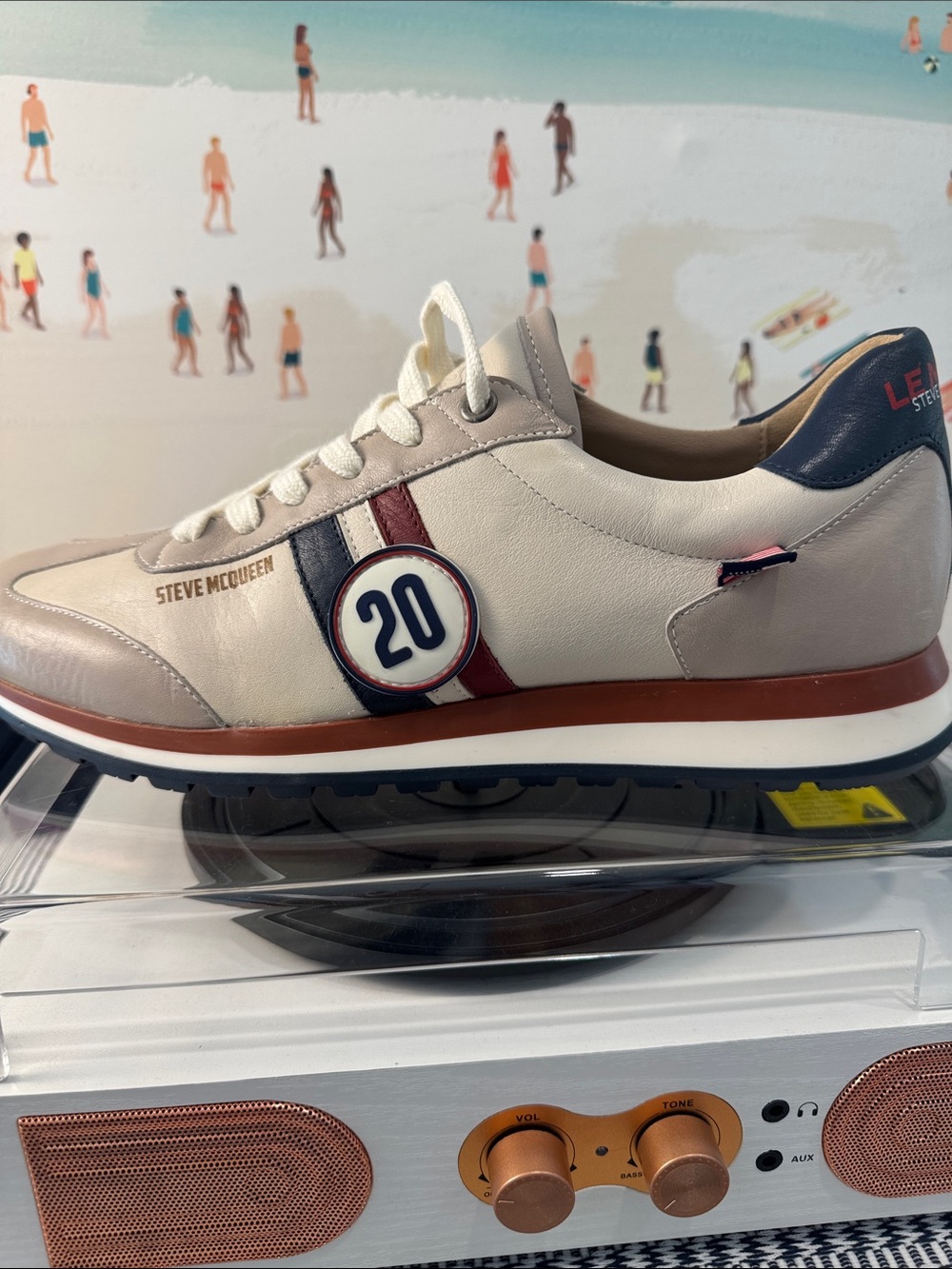 Steve McQueen Le Mans Cool Leather Sneakers Men’s 10 EU 43 Racing #20